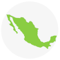 Mapa Mexico verde